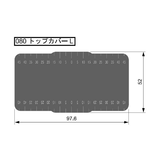 津田駒工業（株） 部品 マシンバイス トップカバー 部品　マシンバイス ﾄｯﾌﾟｶﾊﾞ-L V5X-80L