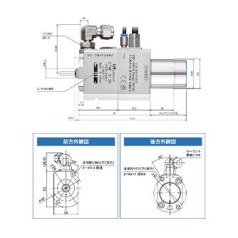 （株）ナカニシ クーラントスルーモータスピンドル CTMF クーラントスルーモータスピンドル CTMF-3130