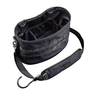 （株）ベッセル タフフィットバケツ TBK タフフィットバケツＭ（収納付き）　黒仕様 TBK-300BK