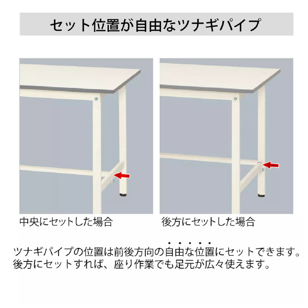 山金工業（株） ワークテーブル 150シリーズ SUPAC ワークテーブル　１５０シリーズ SUPAC-1245T-WW