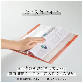 （株）キングジム クリアーファイル ホッソ 5515 クリアーファイル　ホッソ　クロ 5515-BK