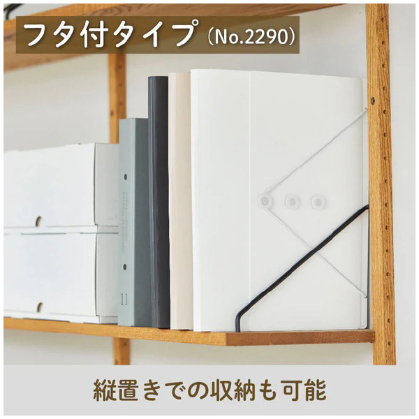 （株）キングジム サクッと整理ドキュメントファイル(フタ付) 2290 サクッと整理ＤＦ（フタ付）　シロ 2290-W
