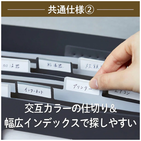 （株）キングジム サクッと整理ドキュメントファイル(フタ付) 2290 サクッと整理ＤＦ（フタ付）　クロ 2290-BK