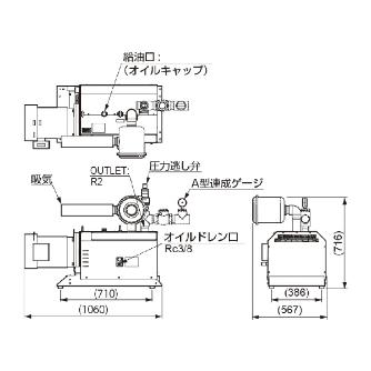 オリオン機械（株） KCP250Eシリーズ(ブロワー) KCP ＫＣＰ２５０Ｅシリーズ（ブロワー） KCP250E-B-01