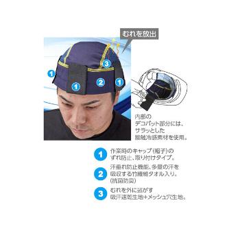 （株）日本緑十字社 ヘルメットインナーさわやか太一くん 375530 ヘルメットインナー　さわやか太一くん 375530