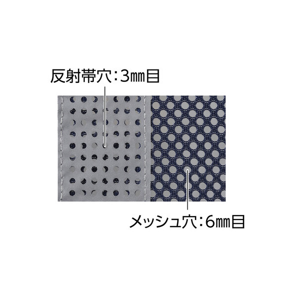 （株）日本緑十字社 軽涼メッシュ反射ベスト50 軽涼メッシュ反射ベスト５０－ＫＹ 238272
