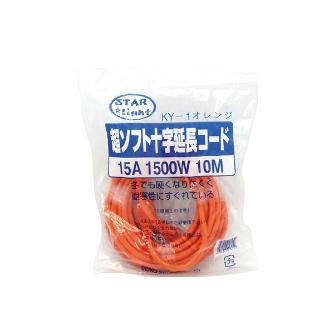 （株）日本緑十字社 超ソフト延長コード 超ソフト延長コード　オレンジ 380458