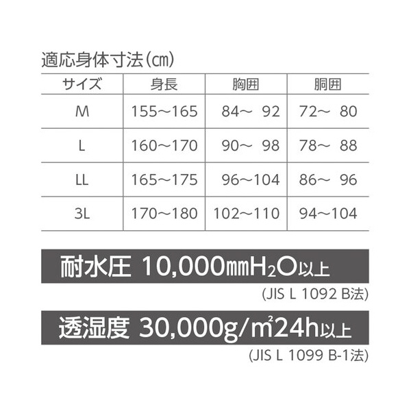 （株）日本緑十字社 4WAYレインカーゴパンツ ４ＷＡＹレインカーゴパンツ　Ｍサイズ 414060