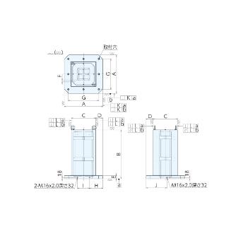 （株）ナベヤ MCツーリングブロック 4面軽量・フラットベースタイプ TBLF ＭＣツーリングブロック　４面軽量タイプ TBLF04-20070