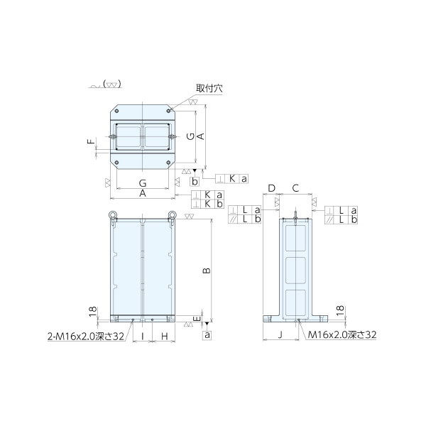 （株）ナベヤ MCツーリングブロック 2面軽量・フラットベースタイプ TBLF ＭＣツーリングブロック　２面軽量タイプ TBLF04S-17070
