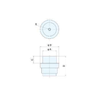 （株）ナベヤ 中量マウント 防振パッドタイプ BMMGS 中量マウント　防振パッドタイプ BMMGSM050