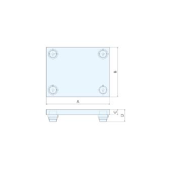 （株）ナベヤ パッド式除振台 VPG パッド式除振台 VPG4045-GSP050