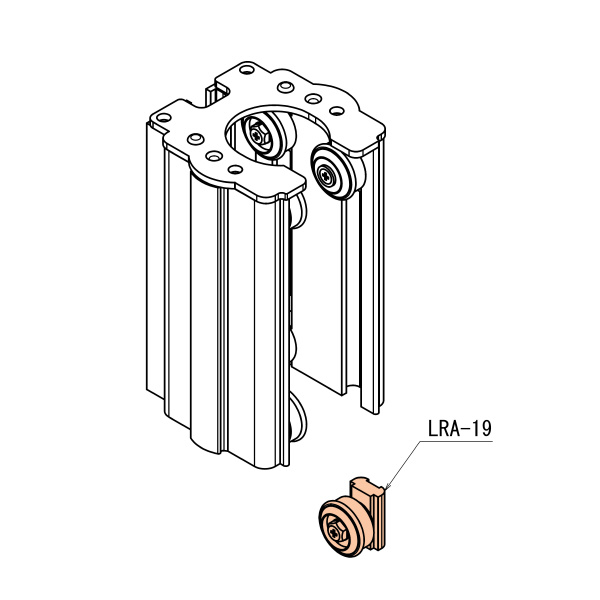ＴＭＥＨジャパン（株） アルミパイプローラーガイド用ローラー LRA アルミパイプローラーガイド用ローラー LRA-19