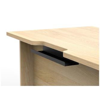 アール・エフ・ヤマカワ（株） プラン木製デスク RFPD-DR プラン木製デスク　Ｗ１０００×Ｄ６００ RFPD-1060WH-WL-DR