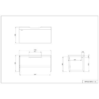 アール・エフ・ヤマカワ（株） リスムデスク RFFLD-1470 リスム　デスク　Ｗ１４００×Ｄ７００ RFFLD-1470DM-WL