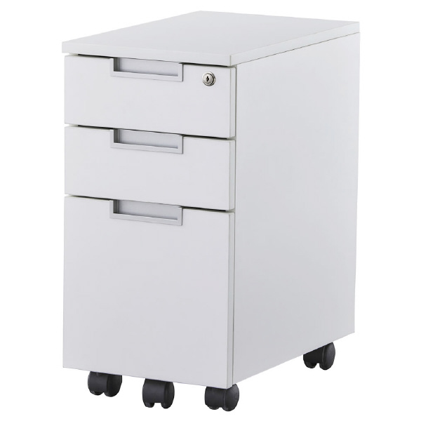 アール・エフ・ヤマカワ（株） スチール脚デスクスリムワゴン GZCA-SL スチール脚デスク　スリムワゴン　白 GZCA-SL315WH