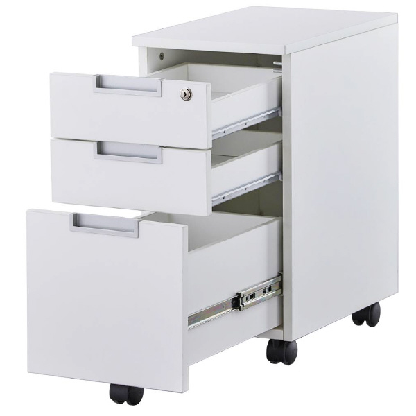 アール・エフ・ヤマカワ（株） スチール脚デスクスリムワゴン GZCA-SL スチール脚デスク　スリムワゴン　白 GZCA-SL315WH