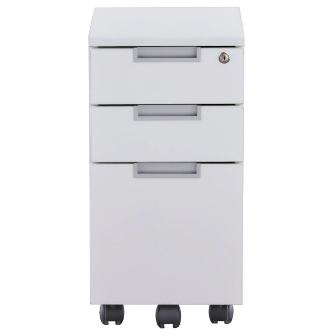 アール・エフ・ヤマカワ（株） スチール脚デスクスリムワゴン GZCA-SL スチール脚デスク　スリムワゴン　白 GZCA-SL315WH