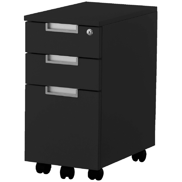 アール・エフ・ヤマカワ（株） スチール脚デスクスリムワゴン GZCA-SL スチール脚デスク　スリムワゴン　黒 GZCA-SL315BK