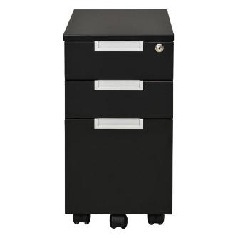 アール・エフ・ヤマカワ（株） スチール脚デスクスリムワゴン GZCA-SL スチール脚デスク　スリムワゴン　黒 GZCA-SL315BK