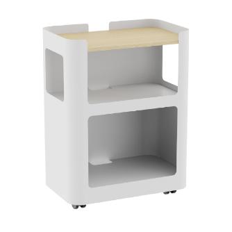 アール・エフ・ヤマカワ（株） スチールオープンワゴン3段 RFOWG スチール　オープンワゴン３段　白 RFOWG-3WH