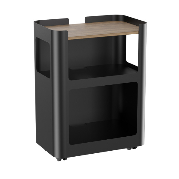 アール・エフ・ヤマカワ（株） スチールオープンワゴン3段 RFOWG スチール　オープンワゴン３段　黒 RFOWG-3BK