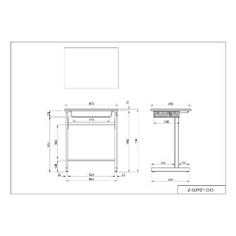アール・エフ・ヤマカワ（株） スタディーデスクII1人用 Z-SDY21 スタディーデスクⅡ　１人用　白 Z-SDY21-WH