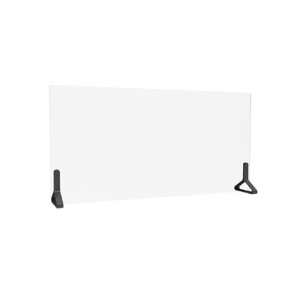 アール・エフ・ヤマカワ（株） カラー脚アクリル衝立 PPL カラー脚アクリル衝立Ｗ１２００×Ｈ６００ PPL-1260AC-BK