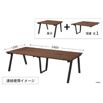 アール・エフ・ヤマカワ（株） チルトフリーアドレス用テーブル増連 RFCLT-AD チルト　フリーアドレス用テーブル　増連 RFCLT-1212ADDM-BL