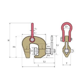 （株）スーパーツール スクリューカムクランプ(万能型) SCC スクリューカムクランプ SCC6RF