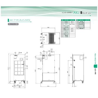 ダイキン工業（株） チラーB型 AKL チラーＢ型 AKL71B-500
