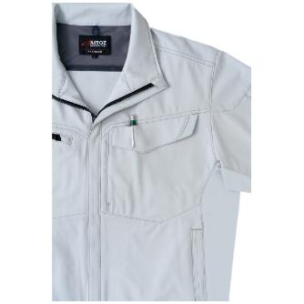 アイトス（株） 長袖ブルゾン(男女兼用) AZ-2402 長袖ブルゾン（男女兼用） AZ-2402-003-5L ｼﾙﾊﾞｰｸﾞﾚｰ