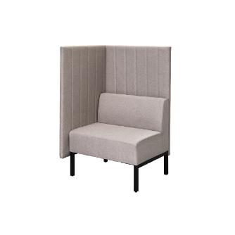 アール・エフ・ヤマカワ（株） カッコ ファブリックソファ 片側パネルタイプ RFFBS カッコ　ファブリックソファ　Ｗ７６０ RFFBS-7612BEK