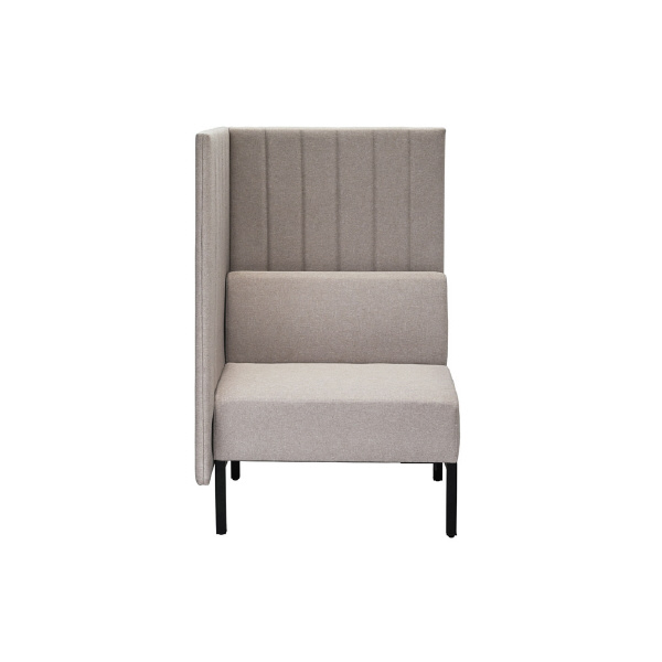 アール・エフ・ヤマカワ（株） カッコ ファブリックソファ 片側パネルタイプ RFFBS カッコ　ファブリックソファ　Ｗ７６０ RFFBS-7612BEK