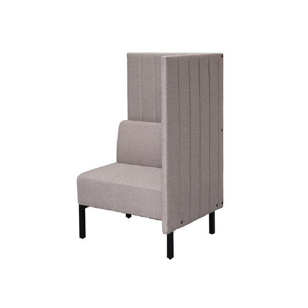 アール・エフ・ヤマカワ（株） カッコ ファブリックソファ 片側パネルタイプ RFFBS カッコ　ファブリックソファ　Ｗ７６０ RFFBS-7612BEK