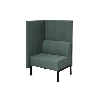 アール・エフ・ヤマカワ（株） カッコ ファブリックソファ 片側パネルタイプ RFFBS カッコ　ファブリックソファ　Ｗ７６０ RFFBS-7612GNK