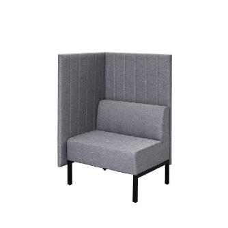 アール・エフ・ヤマカワ（株） カッコ ファブリックソファ 片側パネルタイプ RFFBS カッコ　ファブリックソファ　Ｗ７６０ RFFBS-7612LGK