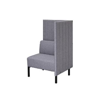 アール・エフ・ヤマカワ（株） カッコ ファブリックソファ 片側パネルタイプ RFFBS カッコ　ファブリックソファ　Ｗ７６０ RFFBS-7612LGK