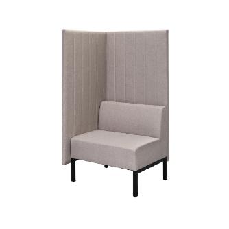 アール・エフ・ヤマカワ（株） カッコ ファブリックソファ 片側パネルタイプ RFFBS カッコ　ファブリックソファ　Ｗ７６０ RFFBS-7615BEK