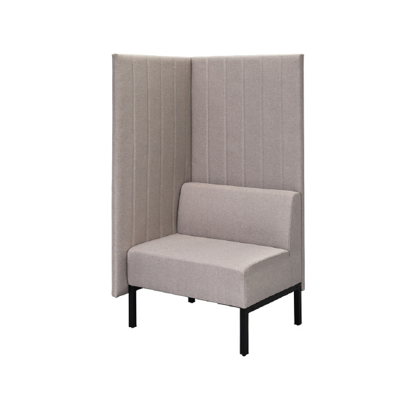 アール・エフ・ヤマカワ（株） カッコ ファブリックソファ 片側パネルタイプ RFFBS カッコ　ファブリックソファ　Ｗ７６０ RFFBS-7615BEK