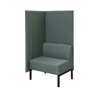 アール・エフ・ヤマカワ（株） カッコ ファブリックソファ 片側パネルタイプ RFFBS カッコ　ファブリックソファ　Ｗ７６０ RFFBS-7615GNK