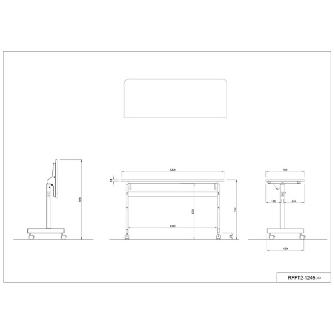 アール・エフ・ヤマカワ（株） シンプルフォールディングテーブルII RFFT2 シンプルフォールディングテーブルⅡ RFFT2-1245WH