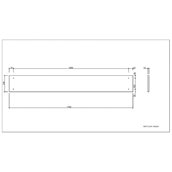 アール・エフ・ヤマカワ（株） シンプルフォールディングテーブルII RFFT2 シンプルフォールディングテーブルⅡ RFFT2-OP-180WH