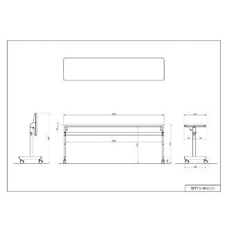 アール・エフ・ヤマカワ（株） シンプルフォールディングテーブルIII RFFT3-18 シンプルフォールディングテーブルⅢ RFFT3-1840DM