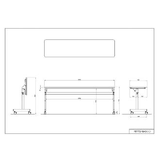 アール・エフ・ヤマカワ（株） シンプルフォールディングテーブルIII RFFT3-18 シンプルフォールディングテーブルⅢ RFFT3-1845DM