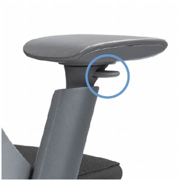 アール・エフ・ヤマカワ（株） ハグチェア可動肘ランバーヘッドレスト付 RFHUC ハグチェア　可動肘ランバーヘッドレスト付 RFHUC-001BK-GF-HR