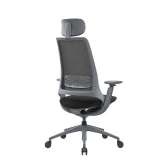 アール・エフ・ヤマカワ（株） ハグチェア可動肘ランバーヘッドレスト付 RFHUC ハグチェア　可動肘ランバーヘッドレスト付 RFHUC-001BK-GF-HR