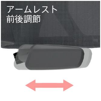 アール・エフ・ヤマカワ（株） アリアチェア可動肘ヘッドレスト付 RFARC-001-HR アリア　チェア　可動肘　ヘッドレスト付 RFARC-001DG-HR