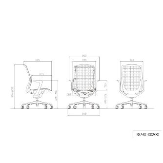 アール・エフ・ヤマカワ（株） アリアライトチェア RFARC-002 アリア　ライト　チェア　コーラルレッド RFARC-002CR