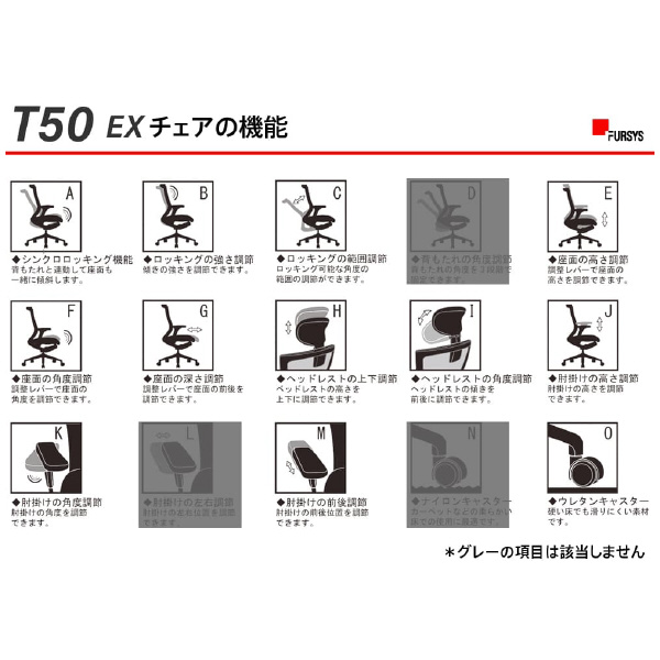 アール・エフ・ヤマカワ（株） T50エグゼクティブチェア RFC-T50EX Ｔ５０　エグゼクティブチェア RFC-T50EX